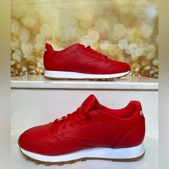 Reebok Classic Leather Low Vector Red Gum sneakers. 8.5 Men’s/10W - Picture 11 of 16